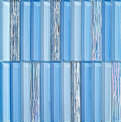 Dekorative 300x300mm Blauglasmosaiken für Hotels und Projekte