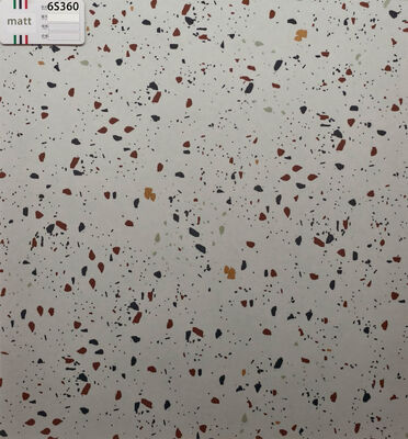 Atemberaubende beige 600x600mm Terrazzo Keramikfliesen für Wohnzimmer und Schlafzimmer
