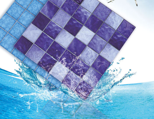 Backsplash-Quadrat-Swimmingpool-Mosaik-Fliesen, dekorativer Keramikziegel Bule SGS 6mm