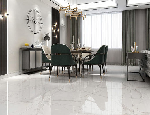 600x600mm Gold verglaste Porzellan-Bodenfliesen AAA-Grad