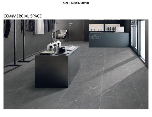 Vitrified 600x1200mm ISO-Porzellan deckt Matt Finish Glazed Grey Marble PRIMERA mit Ziegeln