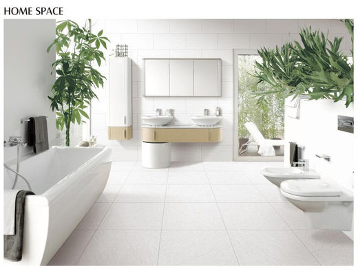 Deckt antibakterielles volles Porzellan des Körper-ISO13006 weißes Form-Wohnzimmer 9.5mm mit Ziegeln