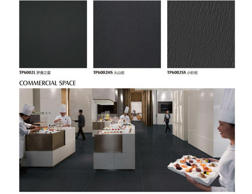 Deckt volles Körper-Porzellan CCC 60x120cm schwarze Form-Projekt-Werbung 10mm mit Ziegeln