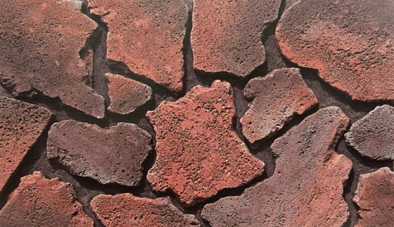 Rote Zement-Kultursteinziegel für Wanddekoration