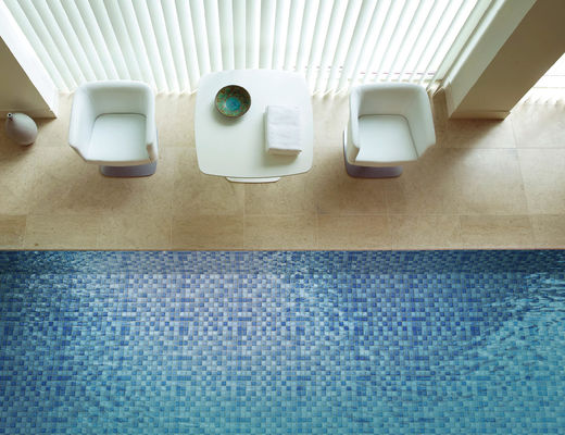Mosaik-Swimmingpool-Fliesen Skidproof SGS weiße, Mehrfarben-Clay Ceramic Pool Tile