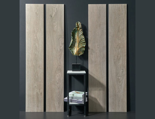 ISO9001 korrigierte Rand Matte Grey Porcelain Tile Wood Gray 60Boxes/Plt
