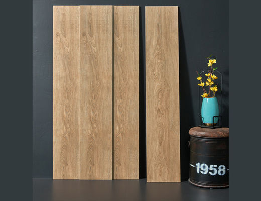 Stärke-hölzernes Porzellan 60Boxes/Plt 9.5mm deckt 250x1500mm Creme-Farbe mit Ziegeln