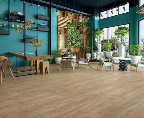 250x1500mm Holzoptik-Porzellanfliesen Beige Creme Eichendesign