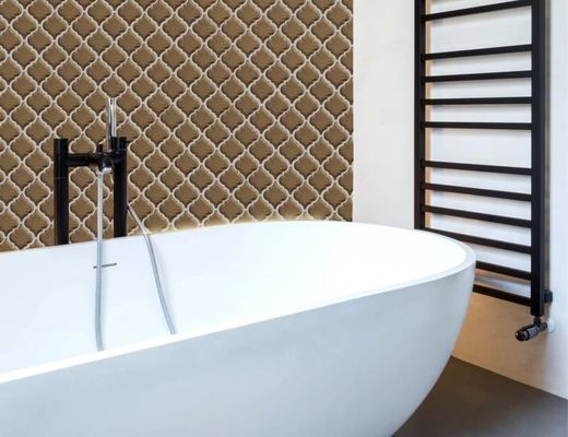Brown polierte PRIMIERA-Laternen-Mosaik-Glas-Fliese, Dekorations-Wand-Fliese Matts 250x270mm