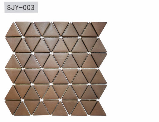 asphaltieren dekorative Mosaik-Fliesen 100Sqm 6mm glasig-glänzende voller Körper-dunkle Farbe 310.5x308mm
