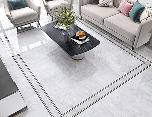 Tintenstrahl 3D, der die Luxusporzellan-Fliese golden, 800x800mm volle glasig-glänzende Polierfliese 3pcs druckt