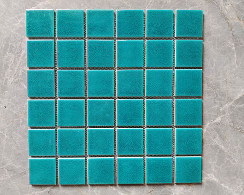48x48mm Chip Size Swimming Pool Mosaic, den Fliesen gefrieren, knackten
