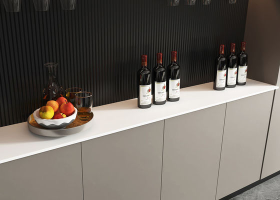 Reinweiß oder schwarze gesinterte Steinplatten für Küche Countertop