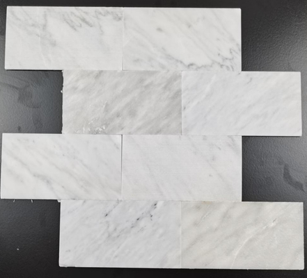 Weißer Marmor Mosaikfliese 300x300mm Selbstklebende Wanddekoration