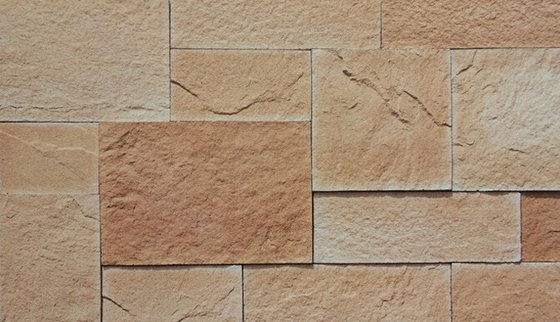 Orange Beige AAA Kulturstein Ziegel für Außen- und Innenwände