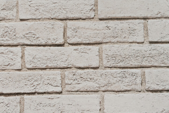 Weißer Faux Art Veneer Cultured Stone Brick SGS 60x200mm