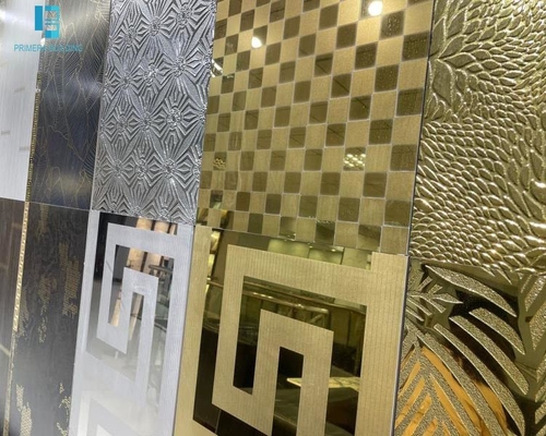 600x600mm goldfarbene Porzellan-Bodenfliesen, glänzende und matte Oberfläche